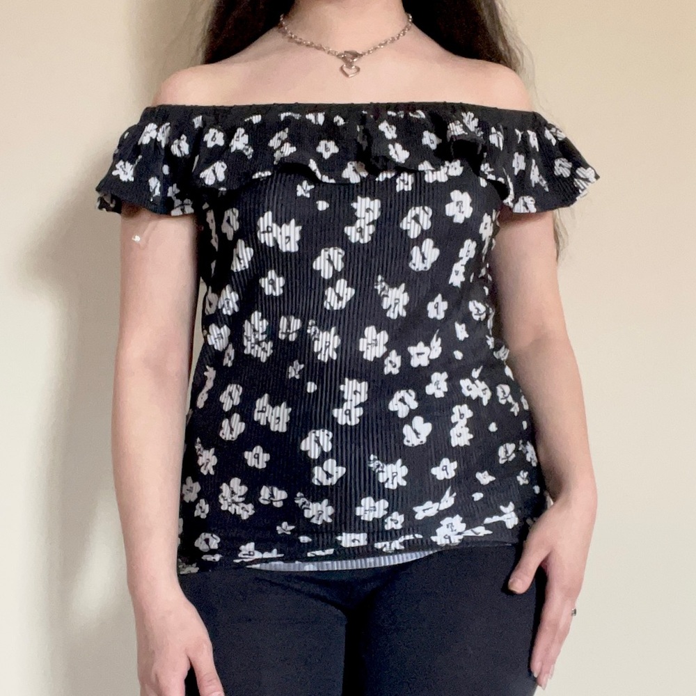 Ruffled Off Shoulder Top